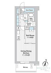 アビティグランデ砧 1LDKの間取図画像