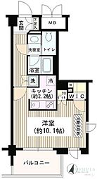 アゼリアテラス新宿 ワンルームの間取図画像