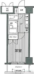 ガラ・シティ笹塚 1Kの間取図画像