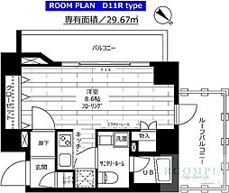 ステージグランデ新桜台 ワンルームの間取図画像