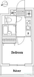 メインステージときわ台2 1Kの間取図画像