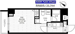ステージファースト東大前 1Kの間取図画像