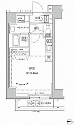 RELUXIA本所吾妻橋III ワンルームの間取図画像
