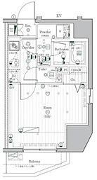 PREMIUMCUBE駒込 1Kの間取図画像