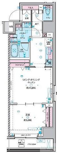 GENOVIA 東神田 green veil 209｜東京都千代田区東神田２丁目(賃貸マンション1LDK・2階・42.66㎡)の写真 その2