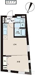 レピュア北池袋駅前レジデンス 4階1LDKの間取り