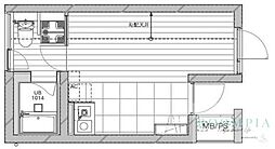 THE TEN 5階ワンルームの間取り