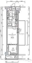 ベルシード板橋本町プレミアII 10階1LDKの間取り