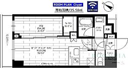 ステージグランデときわ台アジールコート 7階1LDKの間取り
