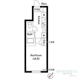 アーバンレジデンス板橋 1階1Kの間取り