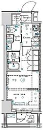 アークマーク王子 13階2Kの間取り