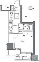 ＲＡＳＩＳ　大山‐山手通り 13階1Kの間取り