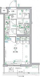 クレヴィスタ祖師ヶ谷大蔵 4階1Kの間取り