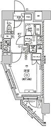 ARTESSIMO POSSO 2階1Kの間取り