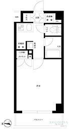 ルーブル高田馬場参番館 6階1Kの間取り