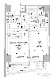セジョリ桜台駅前 10階1LDKの間取り