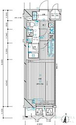メインステージ千歳船橋 3階1Kの間取り