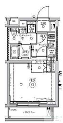 セジョリ新宿上落合 4階1Kの間取り