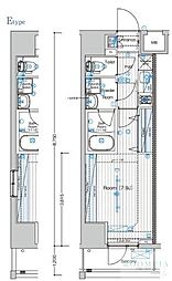 ブライズ板橋クレヴィスタ 1Kの間取図画像