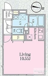 グランパセオ明大前3 1Kの間取図画像