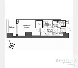 コンフォリア西荻窪 1Kの間取図画像