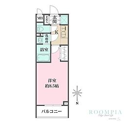ソフィア哲学堂 1Kの間取図画像