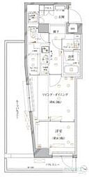 クレイシア板橋志村 2Kの間取図画像