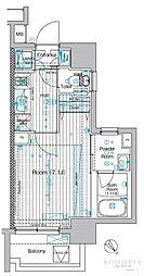 フュージョナル上十条 1Kの間取図画像