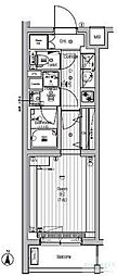 PREMIUMCUBE世田谷♯mo 1Kの間取図画像