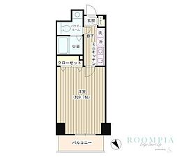 エスペラル池袋 1Kの間取図画像