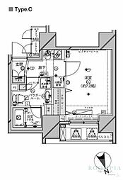 メインステージ西荻窪2 1Kの間取図画像