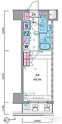 ジェノヴィア鷺ノ宮スカイガーデン 1Kの間取図画像