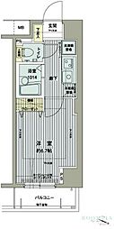 メインステージ西新宿 1Kの間取図画像