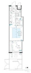 ZOOM信濃町 1LDKの間取図画像