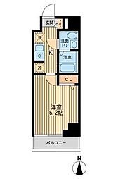 ドゥーエ東陽町 1Kの間取図画像