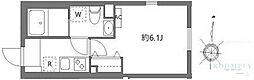 杉並区天沼3丁目マンション 1Kの間取図画像