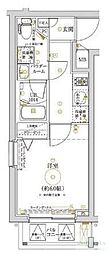 LUMEED横濱南 1Kの間取図画像