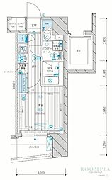MAINSTAGE八幡山 1Kの間取図画像