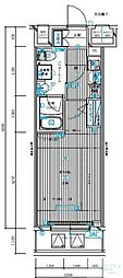MAINSTAGE亀戸5ミライエ 1Kの間取図画像