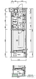MAKESDESIGN池袋パークサイド 1Kの間取図画像