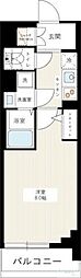 HY's三ノ輪 1Kの間取図画像
