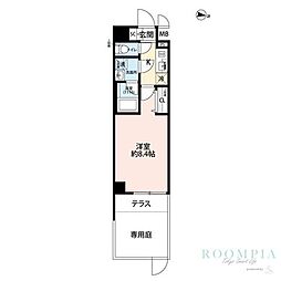 プレール・ドゥーク本所吾妻橋3 1Kの間取図画像