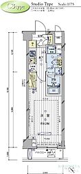 メインステージ奥沢 1Kの間取図画像
