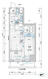 MAINSTAGE千住河原町 1LDKの間取図画像