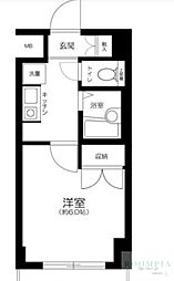 エクセリア荻窪 1Kの間取図画像