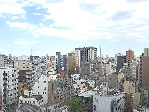 バルコニーからはスカイツリーが望めます！