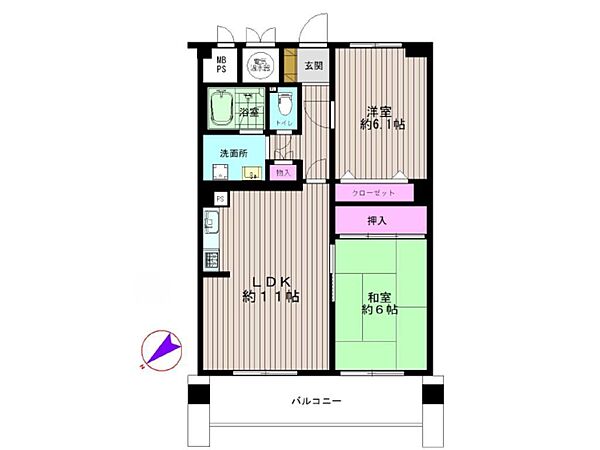 間取りを拡大表示