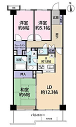 間取図画像 3LDK