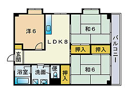 間取図画像 3LDK