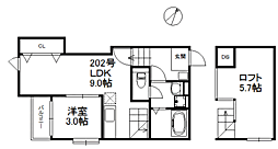 グランメゾン福間 1LDKの間取図画像